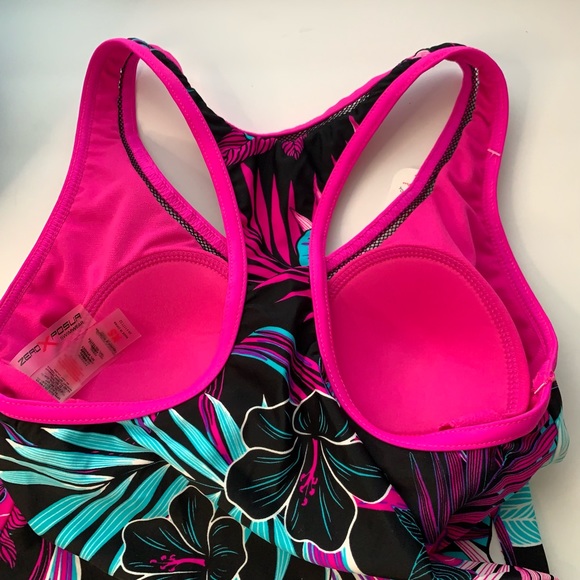 ZeroXposur Mesh Action floral Tankini XS, M - Picture 6 of 14